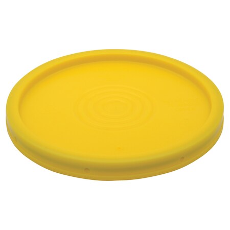 VESTIL Yellow High Density Polyethylene (HDPE) Standard Lid, 12.5 in L, 12.5 in W, 1.5 H LID-54-PY